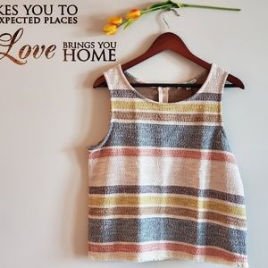 GREEN ENVELOPE Cotton Sleeveless Top